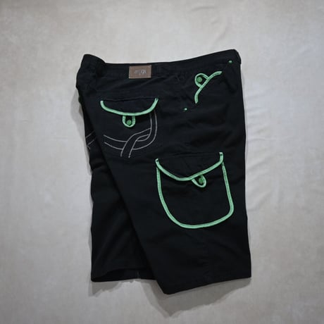 COOGI NeonPiping Design Wide Shorts