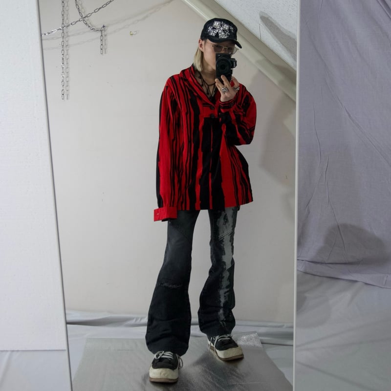 5351 Pour Les Hommes Faded Wash Black Leather S