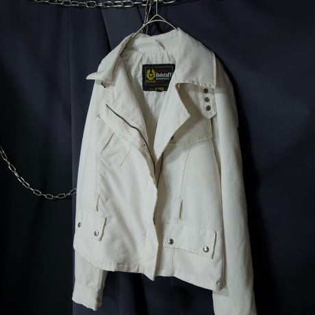 Belstaff Semi Double Deformation Multi Pockets Short Length Nylon Riders Jacket