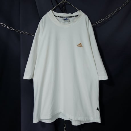 Just 00s Adidas Performance Logo Embroidery Oversize Blank S/S Tee