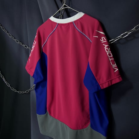10s Adidas (c2010) RingerNeck Awesome Switched&Color Sports Tech RaglanSleeve S/S Tee Uniform