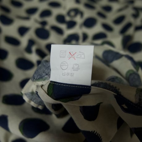 90s ~c1997 COLOURS by ALEXANDER JULIAN Japan made inhomogeneity Polka Dot Cotton L/S Shirts