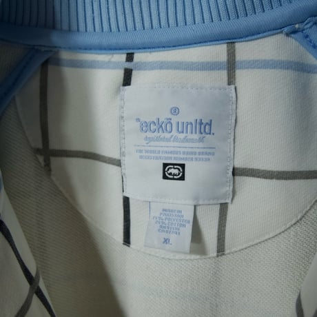 Ecko Unltd Windowpane Check Oversized Track Jacket