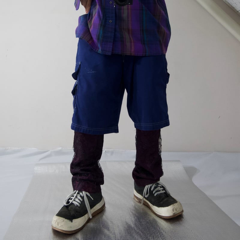 80s TRIPP nyc USA made Flower Lace Rayon Design 