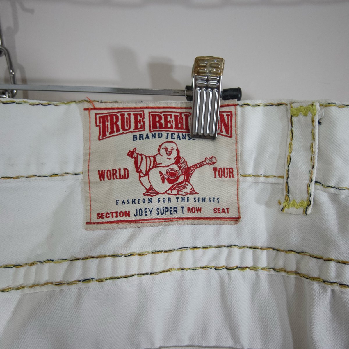 True Religion W40 Thick Stitch&Embroidery Baggy