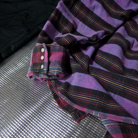 80s USAmade SADDLEKING HeavyWeight Flannel FakeReversible MexicanBorder TartanCheck WesternShirts