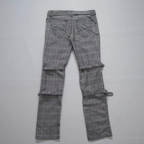 USED Glen Check Bondage Pants