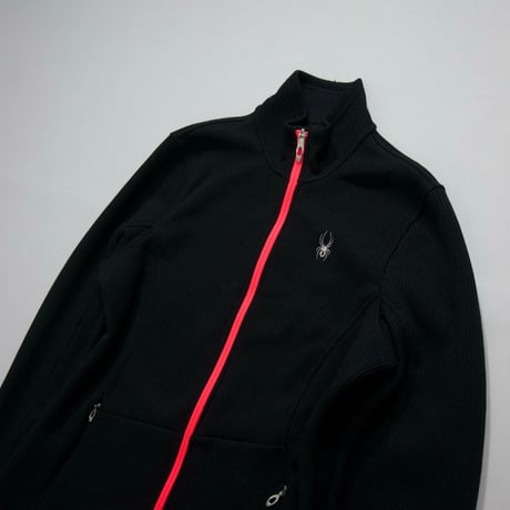 Spyder 2013Fall Embroidery Black×ShockingPink Track Jacket