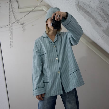 “Grunge Spice” Euro USED Stripped L/S Pajama Shirts