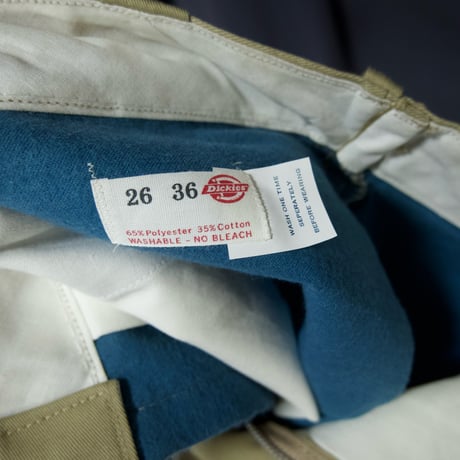 80s Dickies USA made Deadstock Fully Lined Flannel Liner Work Pants