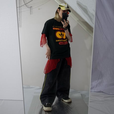 90s Adidas DESCENTE WORLD THREE STRIPES S/S Tee