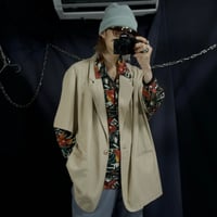 90s SAG HARBOR Mexico made Rayon Blend Ripstop S/S Tailored Shirts Jacket