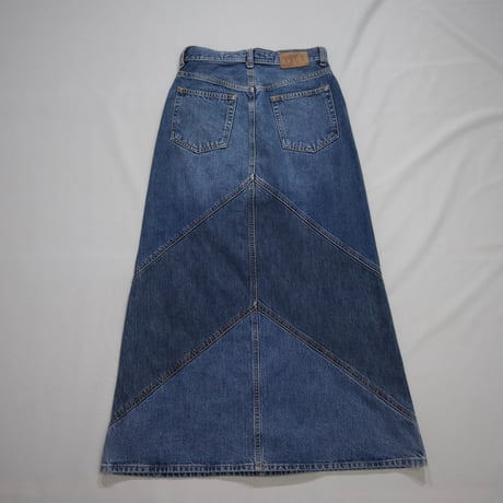 00s GAP Italy made Patched TSUGIHAGI Flare Denim Skirt