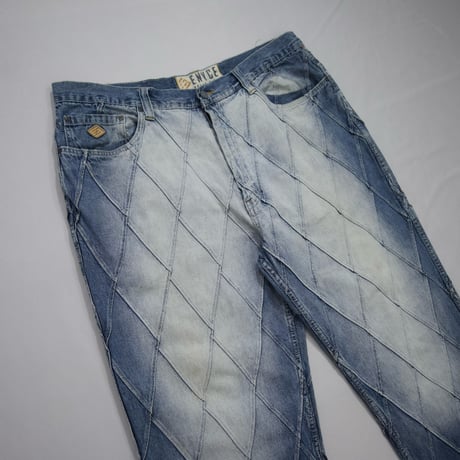 Enyce W40 Panel Seem Switching TSUGIHAGI Baggy Denim