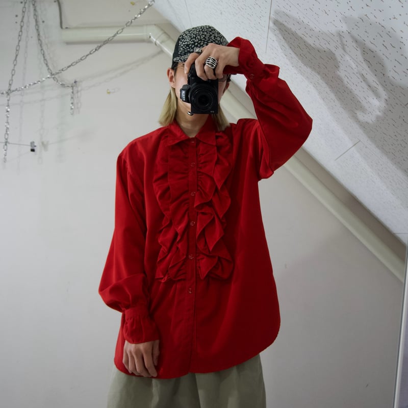 USED Design L/S Frill Shirts | HOW Used/Vintage