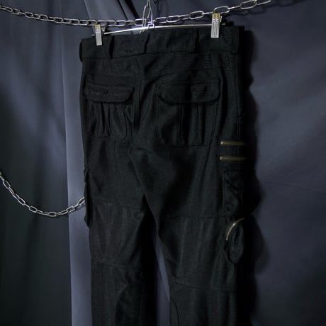 00s BADBOY Multi Pockets Zipper Gimmick Biker Cargo Pants/Flare