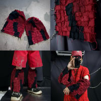 GYAKU_SOU All Hand Sewing  Denim Leg&Arm Warmers Camouflage