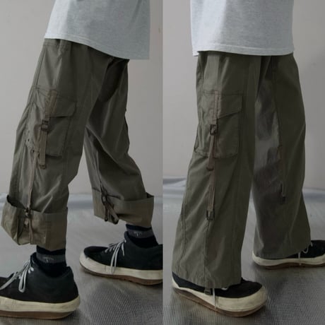 MICHEL KLEIN 2way Gimmick Tech Cargo Pants