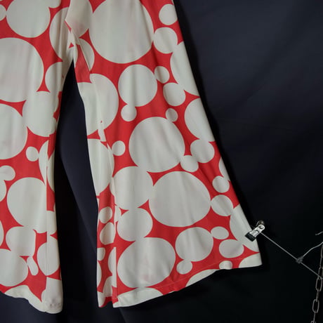 USED Polka Dot Easy Flare Pants/Bell Bottoms