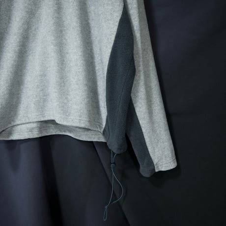 90s~00s OLD NAVY Halfzip Pullover Side Switching&Embroidery Fleece Jacket