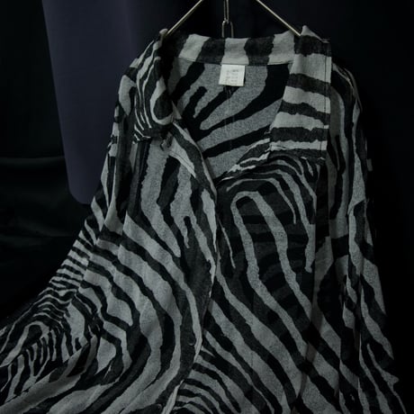 Euro USED Zebra Patterns Sheer L/S Shirts