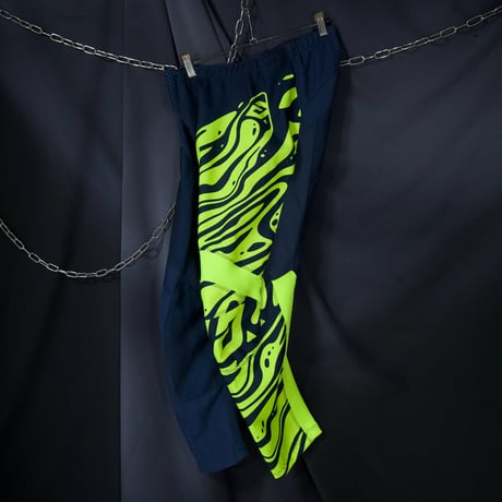 Answer 3D Draping Banana Cut Asymmetry Cyber Full Graphics Racing Pants
