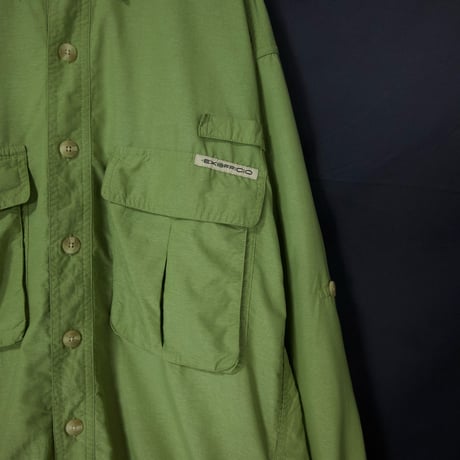 90s ExOfficio Ramake Short Length Box Silhouette Fishing Nylon B/D 2way S/S L/S Shirts Jacket