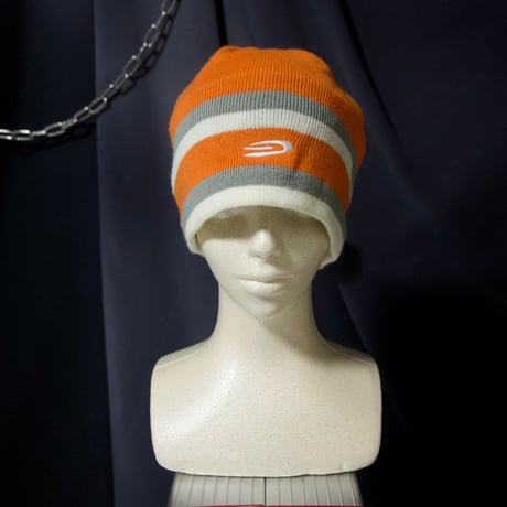 USED Surf Design Embroidery Border Acrylic Knit Cap
