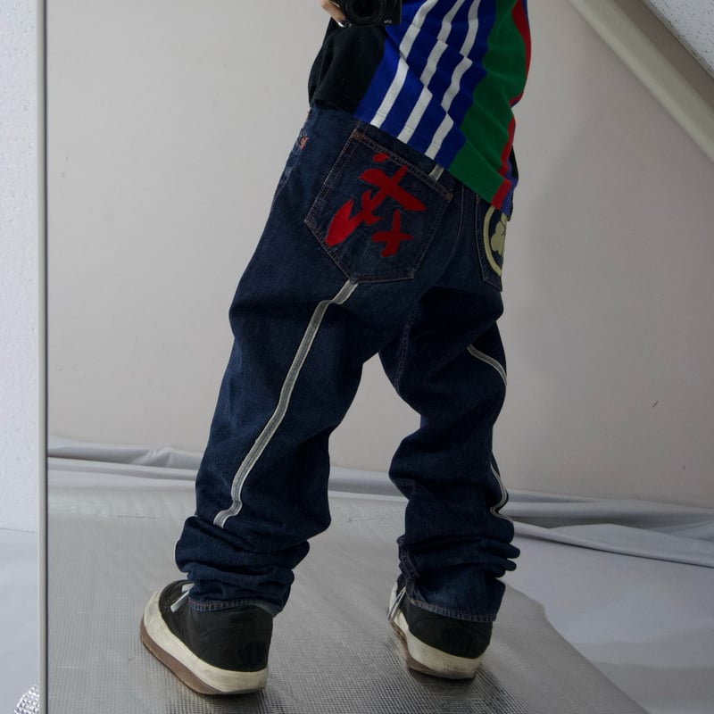 EVISU GENES OSAKA Draping Spiral Selvedge Denim