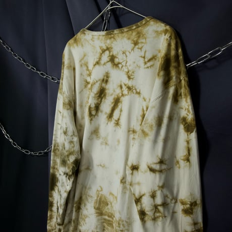USED Barbed Wire Like Tie-Dye Bleached L/S Tee