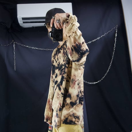 Decadente/Blood Splatter Tie-Dye Patterns Boro,Crush,Damage L/S Tee