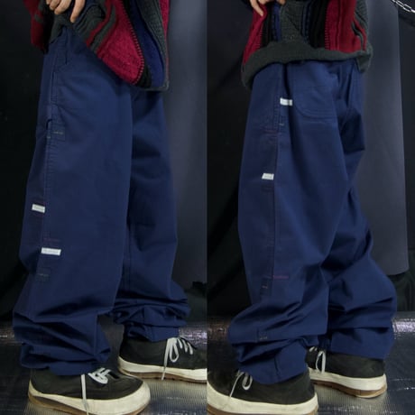 00s c2000 Karl Helmut Deadstock Logo Embroidery Patches Wide Baggy Chino Pants