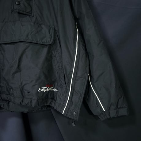 USED Snowboard Padding Puff Short Length Box Silhouette Nylon Anorak Jacket/Mountain Hoodie
