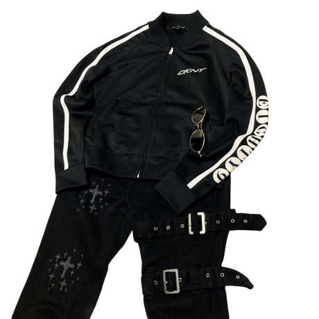 Hide Rock Bondage Flare Design Pants