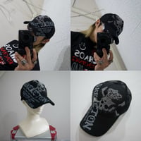 USED Rhinestone Skull Mesh Cap