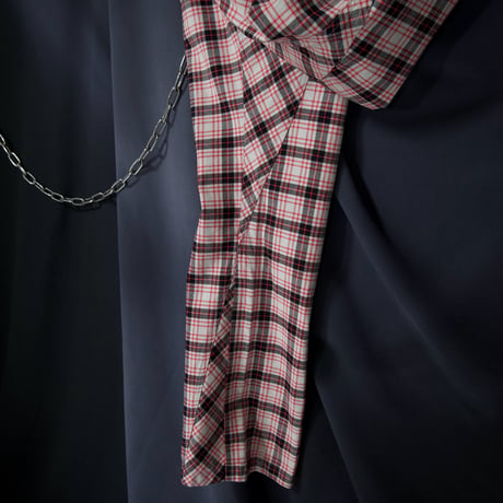 OAKLEY Tartan Check Skull Embroidery Flare Pants