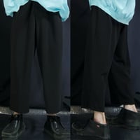 Late90s~Early00s Counterparts Center Press Cropped Tapered Rayon Slacks