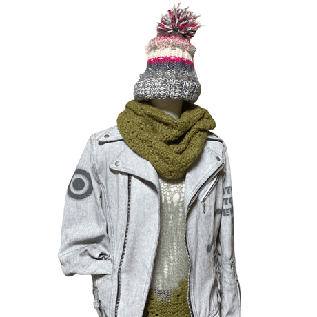 Benetton Mohair Knit Sweater & Scarf