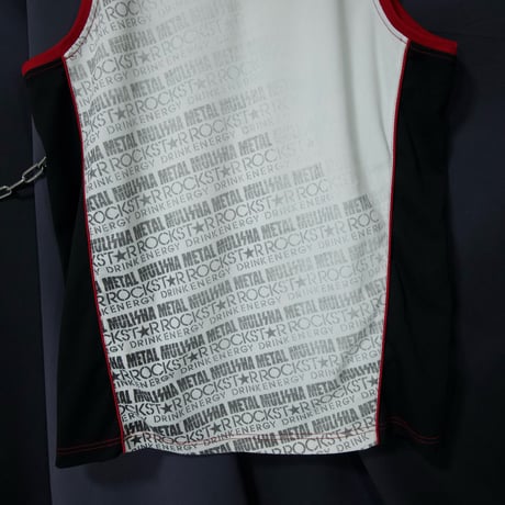 METAL MULISHA×ROCK STAR Skull Embroidery Sleeveless Tee