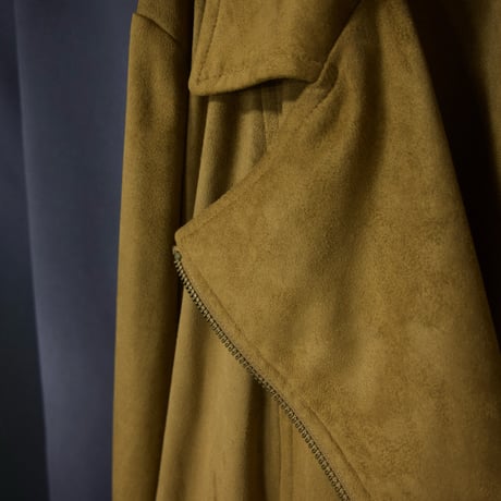 DAMART Short Length Box silhouette Velvet London Type Double Riders Jacket