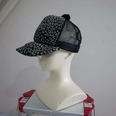 CANDY STRIPER Black Leopards Mesh Cap