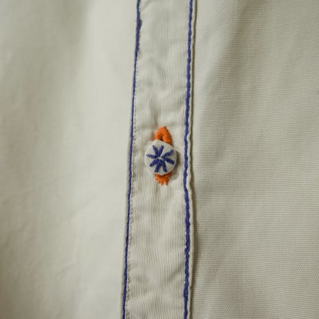 Unknown..😭 Ecuadorian? StageCostume? Vintage? Stitchedwork Heavyweights Oxford Bandcoller Shirts