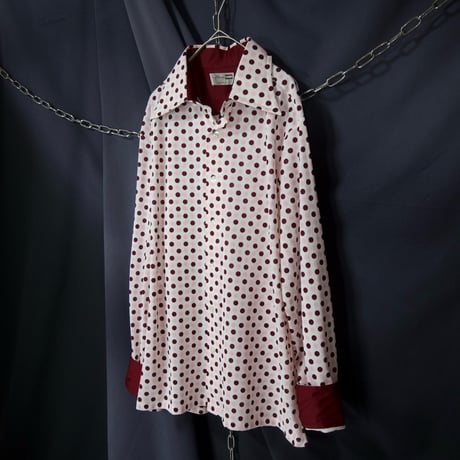 DI PELLINI ROMA PolkaDot L/S Fake Clerical L/S Shirts