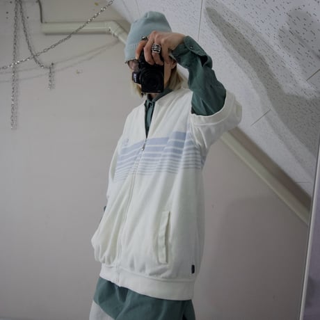 90s~00s SeanJohn Pile Short Sleeves Track Jacket