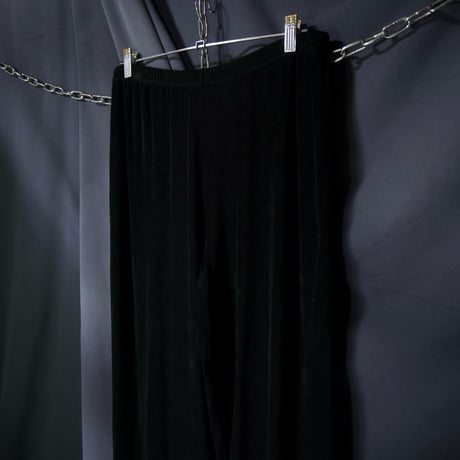 90s~00s Choices Mexico made Acetate Velor Wide Leg Easy Pants