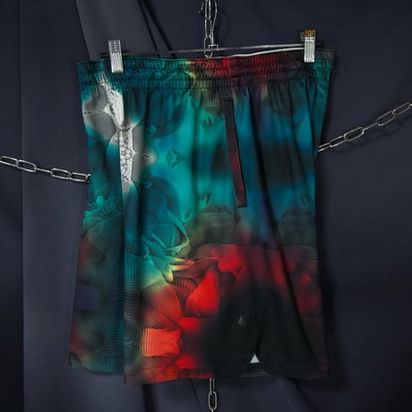 NIKE “10s TUNE Spice” Fractal DeepSea&Galaxy Psychedelic Full Graphic Easy Baggy Short/Track Pants