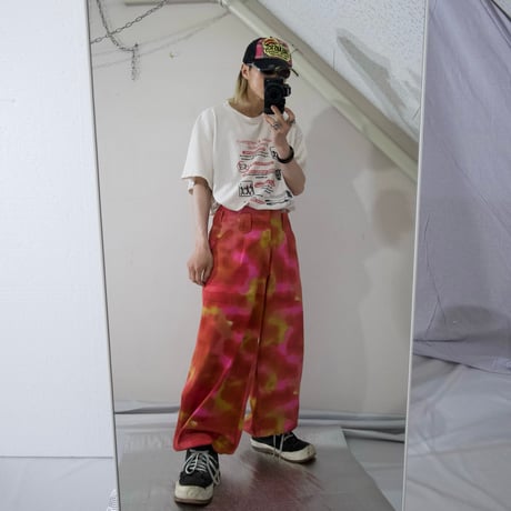 USED Tartan Check Embroidery Damage Mesh Cap