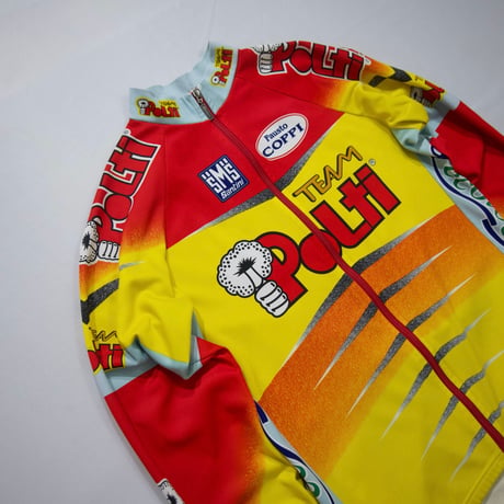 1994~2000s Santini Italy Made Cyber Pop Design Cycling Track Jacket