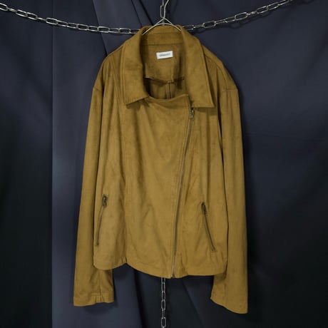 DAMART Short Length Box silhouette Velvet London Type Double Riders Jacket