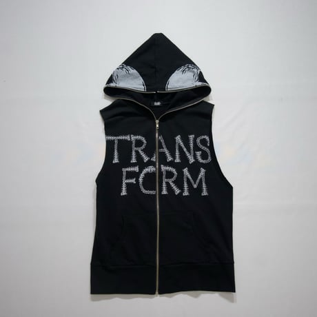 GLADNEWS FullZip Skull Born Cutoff NoSleeve Hoodie Vest